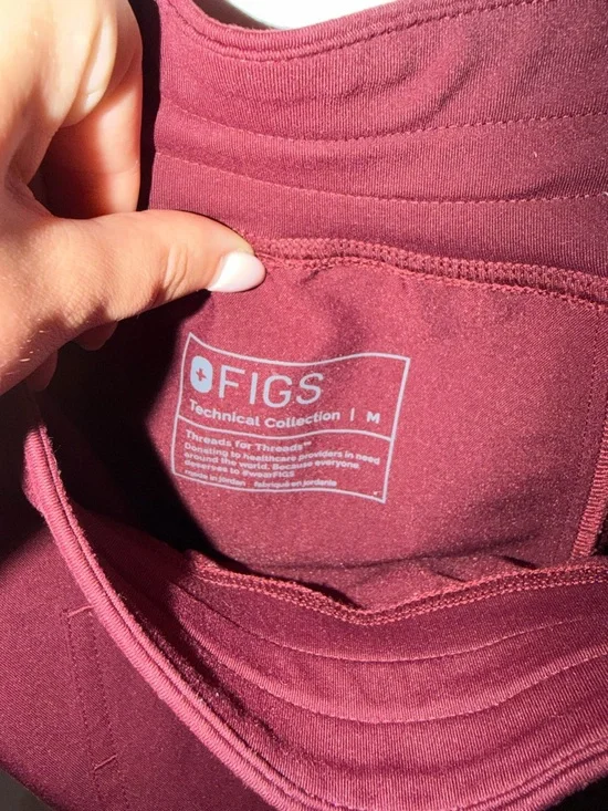 Figs rafaela scrub set - burgundy - Picture 4 of 5